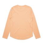 Peach-colored long-sleeve shirt shown from the back.