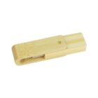 Bamboo USB flash drive with a sliding cover design on a white background.