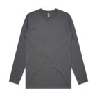 Gray long-sleeve shirt displayed on a plain white background.