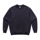 Black crewneck sweatshirt on a plain white background.