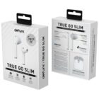 Two boxes of Defunc True Go Slim wireless earbuds, showing front and back packaging.