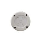 White round device with five control buttons on the surface.