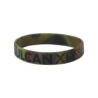 Camouflage wristband with VULCAN XH558 text.