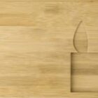 Wooden cutting board with rectangular knife holder on the right side.