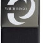 Black box with a silver Your Logo emblem in the center.