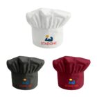 Three chef hats in white, black, and red with Starone logo.