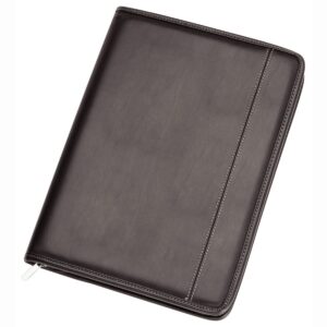 Tommy 2-Tone A4 Imitation Leather Zip Compendiums