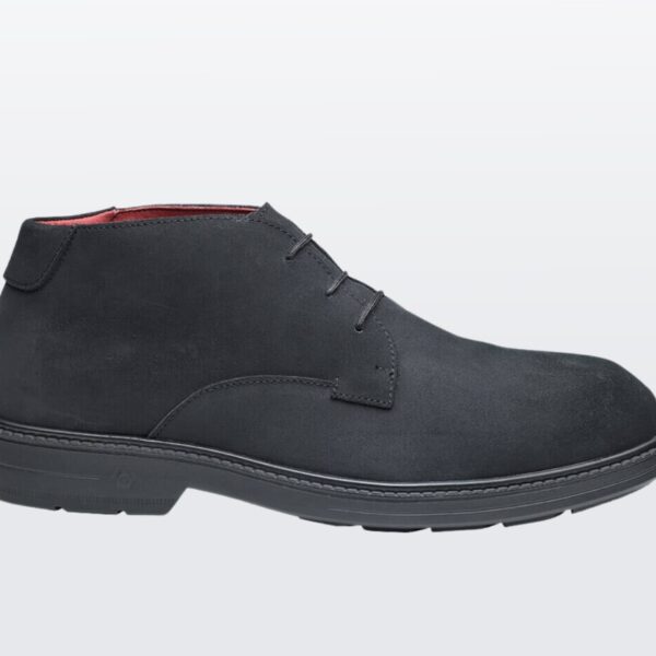 S3 ESD SRC AU Orbit Shoe, lace-up dress shoe with SRC grip, low heel on white background.