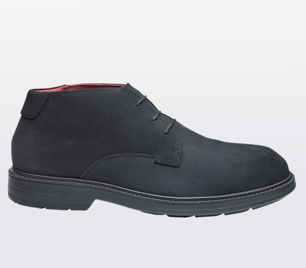 S3 ESD SRC AU Orbit Shoe, lace-up dress shoe with SRC grip, low heel on white background.