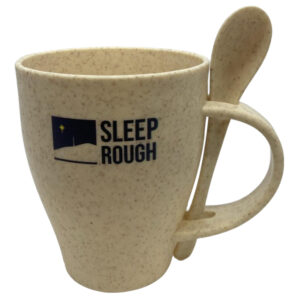 Aurora fibre cup custom branded with logo