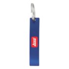 Blue keychain bottle opener with a red and white Jewel logo in the center.