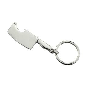 Logo Engraved Cleaver Bottle Opener Keyrings