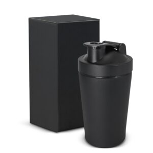 Matte black protein metal shakers