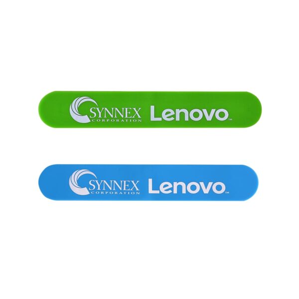 Two nail files: green and blue, with SYNNEX and Lenovo logos.