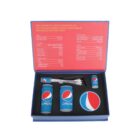 Geekscape Premium Tech Gift Sets in a Pepsi-themed box, ideal for any collection.