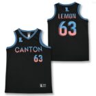Ladies Sublimated Singlets: Black, CANTON 63 front, LEMON 63 back—ideal women's athletic wear.