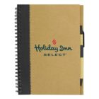 Spiral-bound notebook with a pen, featuring the Holiday Inn Select logo on the cover.