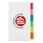 White box with Derrick Thomas Academy logo, containing colorful sticky notes.