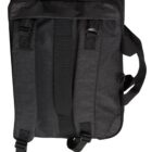 Black backpack with two shoulder straps and a handle on top.