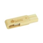 Wooden USB flash drive with Albany Junior High School engraved on it.