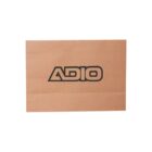 Brown paper bag with ADIO logo in black text.