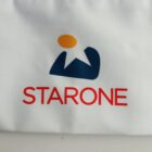 Stylized logo with an abstract person and the text STARONE below.