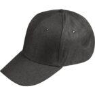 Gray baseball cap with a curved brim and two ventilation eyelets.