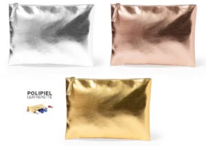 Metallic Beauty Bags