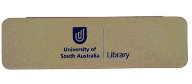 University of South Australia Library logo on a beige background.