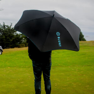 customised black umbrella