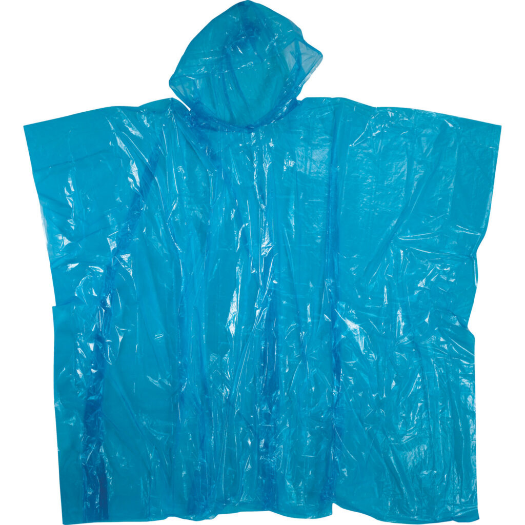 translucent rain poncho with a hood