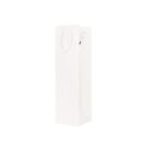 White paper gift bag with a rope handle, isolated on a white background.