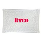 Clear gel bead ice pack with RYCO written in bold red letters on the front.