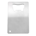 A rectangular gray cutting board with a handle hole in the shape of a bottle opener at the top and a small circular hole in the bottom corner for hanging.