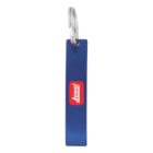 Blue rectangular keychain with a red and white Jewel logo and a silver keyring.