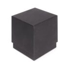 A plain black square gift box with a lid, photographed on a white background.