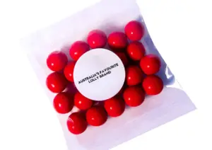 lolly with logo