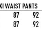 Size chart for mens wool blend stretch flex waist pants, showing waist and inleg measurements.