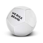 A white soccer ball with the text WE BULK BRAND printed in bold black letters on its surface. The ball is placed against a plain white background.