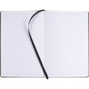 Open Journal with Black Bookmark 170325