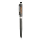 Black pen with Vonage logo in orange and white, featuring a silver clip and accents.