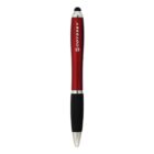 A red and black pen with a silver tip and a stylus end. The body features the word ODYSSEY in white.