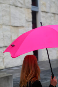 Hot Pink UV Folding Umbrella