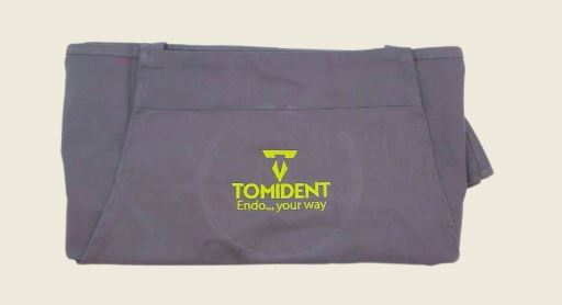 branded aprons with logo printed on it.