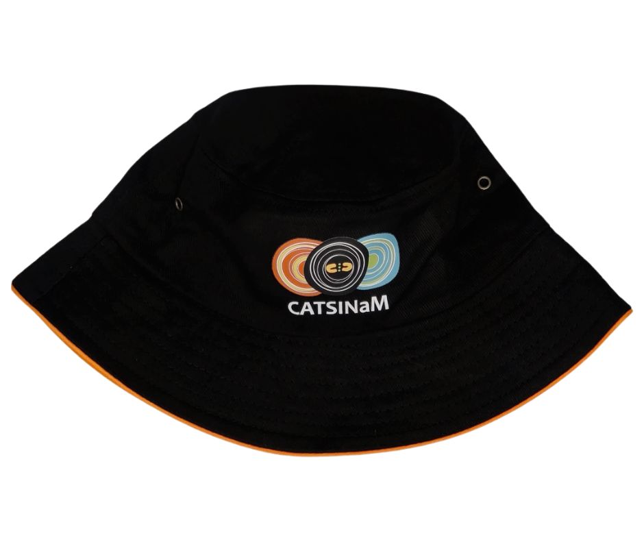 CATSINAM- black bucket hats
