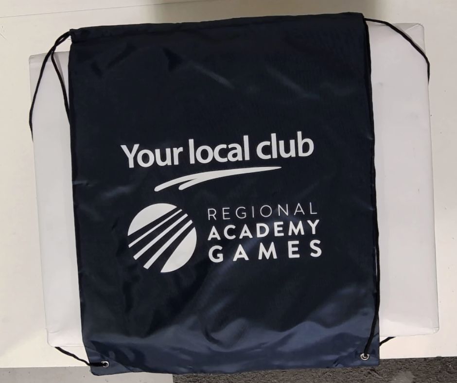 Your Local Club- Black Drawstring Bag