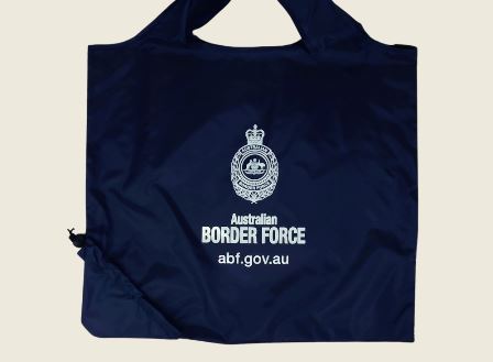 branded foldable bag with logo.