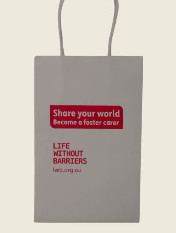 branded kraft paper bags with logo.