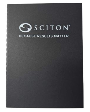 SCITON- black notebook