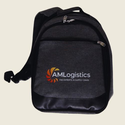 branded picnic bag with logo.